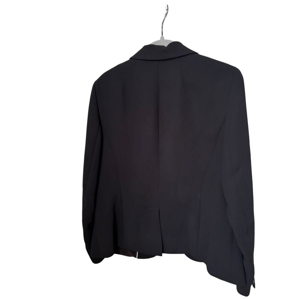 Talbots Black Blazer Women Size 8 Single Button Career Office Jacket Tailored - Picture 13 of 14